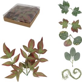 DÉCORATION FEUILLES TILLANDSIA EN PLASTIQUE 12 CM