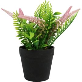 PLANTE LAVANDE ARTIFICIELLE EN POT 24 CENTIMÈTRES AVEC TROIS BRANCHES