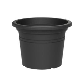 POT DE FLEURS ROND ANTHRACITE 20 CM TERA