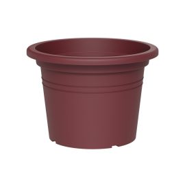 POT DE FLEURS ROND RAISIN ROUGE 20 CM TERA
