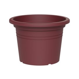 POT DE FLEUR ROND RAISIN ROUGE 30 CM TERA