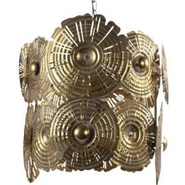 PLAFONNIER LED SUSPENSION EN MÉTAL DORÉ JOLIEN 44 CM