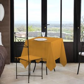 NAPPE CARRÉE NELSON 180 X 180 CM CURRY POLYESTER