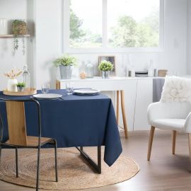 NAPPE RECTANGULAIRE NELSON 145 X 200 CM MARINE POLYESTER