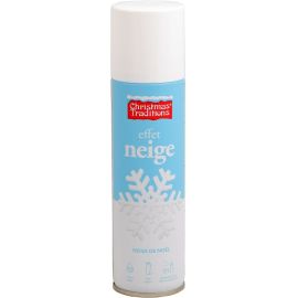 BOMBE DE NEIGE ARTIFICIELLE 250 ML ININFLAMMABLE POUR DÉCORATION DE NOËL