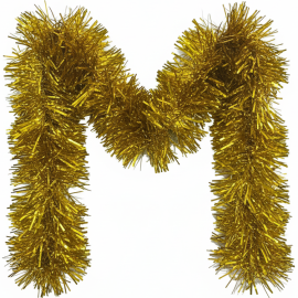 GUIRLANDE DORÉE 200 CM POUR DÉCORATION DE NOËL ÉLÉGANTE