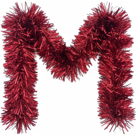 GUIRLANDE ROUGE 20 CM x 2 M POUR DÉCORATION DE NOËL FESTIVE