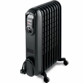 RADIATEUR À BAIN D’HUILE 9 ÉLÉMENTS 2500W NOIR DELONGHI S-COMF