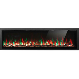 CHEMINÉE ÉLECTRIQUE ENCASTRABLE ET MURALE O'PURE 182,8X45,7 CM AVEC EFFET FLAMME ET TÉLÉCOMMANDE