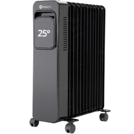 RADIATEUR À BAIN D’HUILE 11 ÉLÉMENTS AVEC ÉCRAN LCD 2500W NOIR MEGALIFE