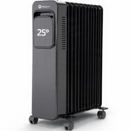 RADIATEUR À BAIN D’HUILE 11 ÉLÉMENTS AVEC ÉCRAN LCD 2500W NOIR MEGALIFE