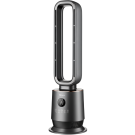 VENTILATEUR CHAUFFANT 2000W WIND MASTER MEGALIFE NOIR AVEC TÉLÉCOMMANDE ET AFFICHAGE