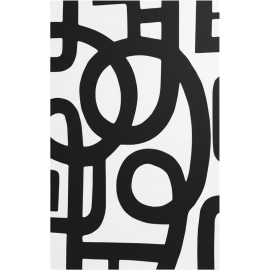 TABLEAU IMPRIMÉ PREMIUM SUR TOILE 60 X 90 CM NOIR ET BLANC