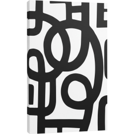 TABLEAU IMPRIMÉ PREMIUM SUR TOILE 60 X 90 CM NOIR ET BLANC