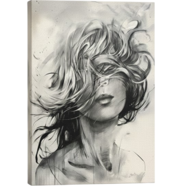 TABLEAU IMPRIMÉ PREMIUM FEMME SUR TOILE 60 X 90 CM