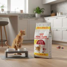 CROQUETTES POUR CHAT ADULTE ROYAL CANIN FIT 32 10 KG + 2 KG OFFERTS