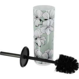 BROSSE WC EN POLYRÉSINE IMPRIMEE AVEC COUVERCLE INTÉGRÉ COLORIS VERT