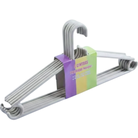 LOT DE 6 CINTRES EN PLASTIQUE RÉSISTANT POUR VÊTEMENTS RANGEMENT ARMOIRE