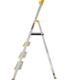 ÉCHELLE ESCABEAU EN ALUMINIUM 4 MARCHES LARGES HAUTEUR DE TRAVAIL 2,82 M CHARGE 150 KG DRABEST