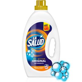LESSIVE LIQUIDE MULTIUSAGE POUR LINGE BLANC ET COULEUR 4 LITRES 61 LAVAGES AZUL ORIGINAL LA SALUD