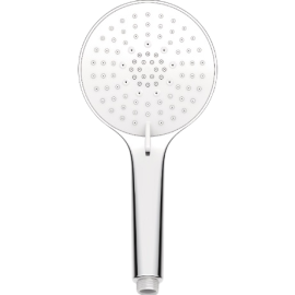 DOUCHETTE DE DOUCHE CHROME 125 MM 5 JETS ANTICALCAIRE AVEC ÉCONOMISEUR D’EAU POWERJET