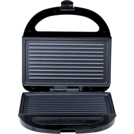 APPAREIL À PANINI ET SANDWICH GRIL DE CONTACT 750 WATTS ALPINA NOIR