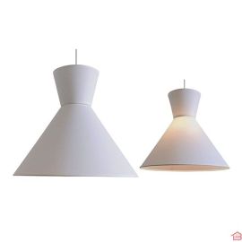 CHAPEAU ABATJOUR PR SUSPENSION BLC D50 H43CM