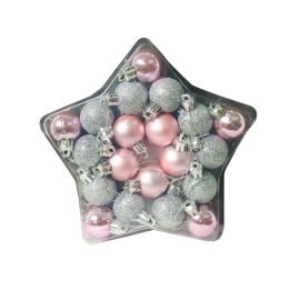 BOULE DE NOEL 3CM X20PS BOITE ETOILE FANTAISE NOEL