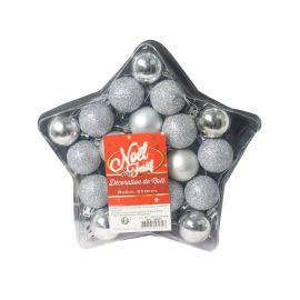 BOULES DE NOËL 3 CM X 20 PCS - ARGENT
