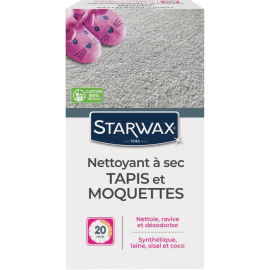 NETTOYEUR À SEC POUR TAPIS ET MOQUETTES 500 G FIBRES SYNTHÉTIQUES ET NATURELLES