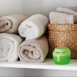 LOT DE 3 RECHARGES ABSORBEUR D’HUMIDITÉ ET DÉSODORISANT HUMYDRY MINI TAB 75 GRAMMES PARFUM POMME