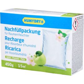 RECHARGE ABSORBEUR D’HUMIDITÉ 450 G PARFUM POMME HUMYDRY