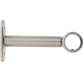 LOT DE 2 SUPPORTS SIMPLES EXTENSIBLES ARGENT MAT 90 À 150 MM POUR TRINGLE DIAMÈTRE 20 MM