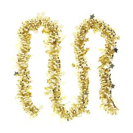GUIRLANDE DE NOEL ÉTOILE 9 CM*2M*5 PLY COULEUR OR