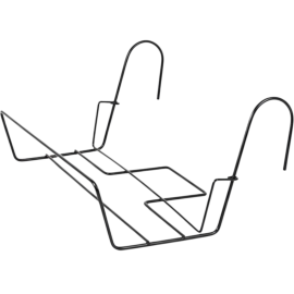 SUPPORT BALCONNIER RECTANGLE EN MÉTAL NOIR AVEC CROCHETS UNIVERSELS POUR JARDINIÈRES