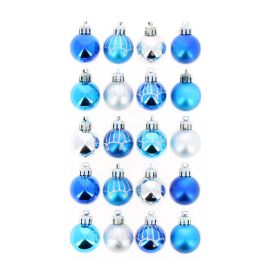 BOULES DE NOEL 3 CM AVEC DÉCORATIONS ARABESQUES