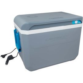 GLACIÈRE ÉLECTRIQUE POWERBOX CLASSIC 36 L BLEUE AVEC ISOLATION POLYURÉTHANE ET REFROIDISSEMENT THERMOÉLECTRIQUE