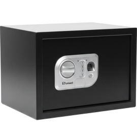 COFFRE FORT À EMPREINTE DIGITALE ÉLECTRONIQUE 250 X 350 X 250 MILLIMÈTRES 16 LITRES NOIR
