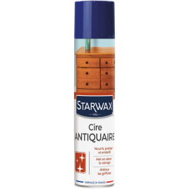 CIRE ANTIQUAIRE AÉROSOL BOIS CLAIR 300 ML POUR MEUBLES EN BOIS CIRÉS