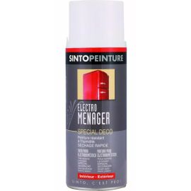 PEINTURE BLANCHE BRILLANTE EN AÉROSOL POUR ÉLECTROMÉNAGER 400 ML SINTO