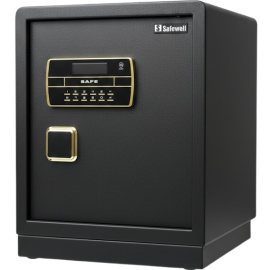 COFFRE FORT BLINDÉ À COMBINAISON ÉLECTRONIQUE AVEC CLÉ DE SECOURS 530 X 450 X 380 MM 42 KG
