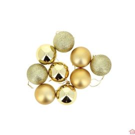 BOULE DE NOEL DIAM 6CMX9PCS - OR