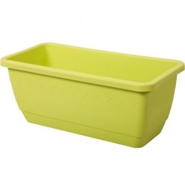 JARDINIÈRE BALCONNIÈRE AVEC SOUCOUPE INIS 40 CM VERT CLAIR