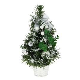 SAPIN DE NOËL DE TABLE BLANC 30 CM