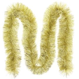 GUIRLANDE DE NOËL OR 12 CM AVEC 8 PLIS