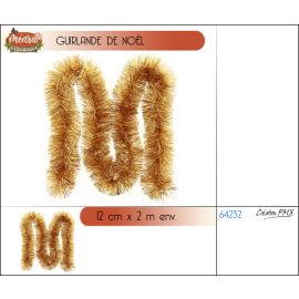 GUIRLANDE DE NOËL 12 CM ANGE CUIVRE 6 PLIS