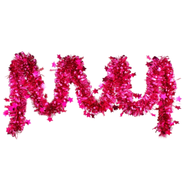 GUIRLANDE BOUCLÉE AVEC MOTIF ÉTOILE 6 PLIS 10 CM X 2 M