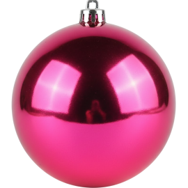 BOULE DÉCORATIVE 15 CM EN BOÎTE PVC AVEC ASSORTIMENT DE 6 COULEURS