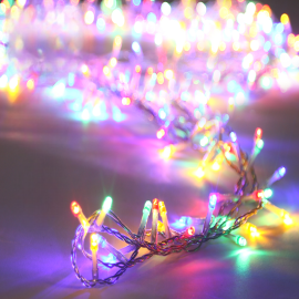GUIRLANDE CLIGNOTANTE 240 LEDS MULTICOLORES AVEC MINUTERIE 12 M