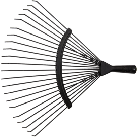 BALAI À GAZON SANS MANCHE EN ACIER À DENTS RONDES BELLOTA